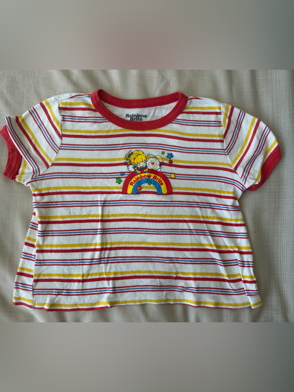 Girl’s Vintage Rainbow Brite Cropped T-Shirt